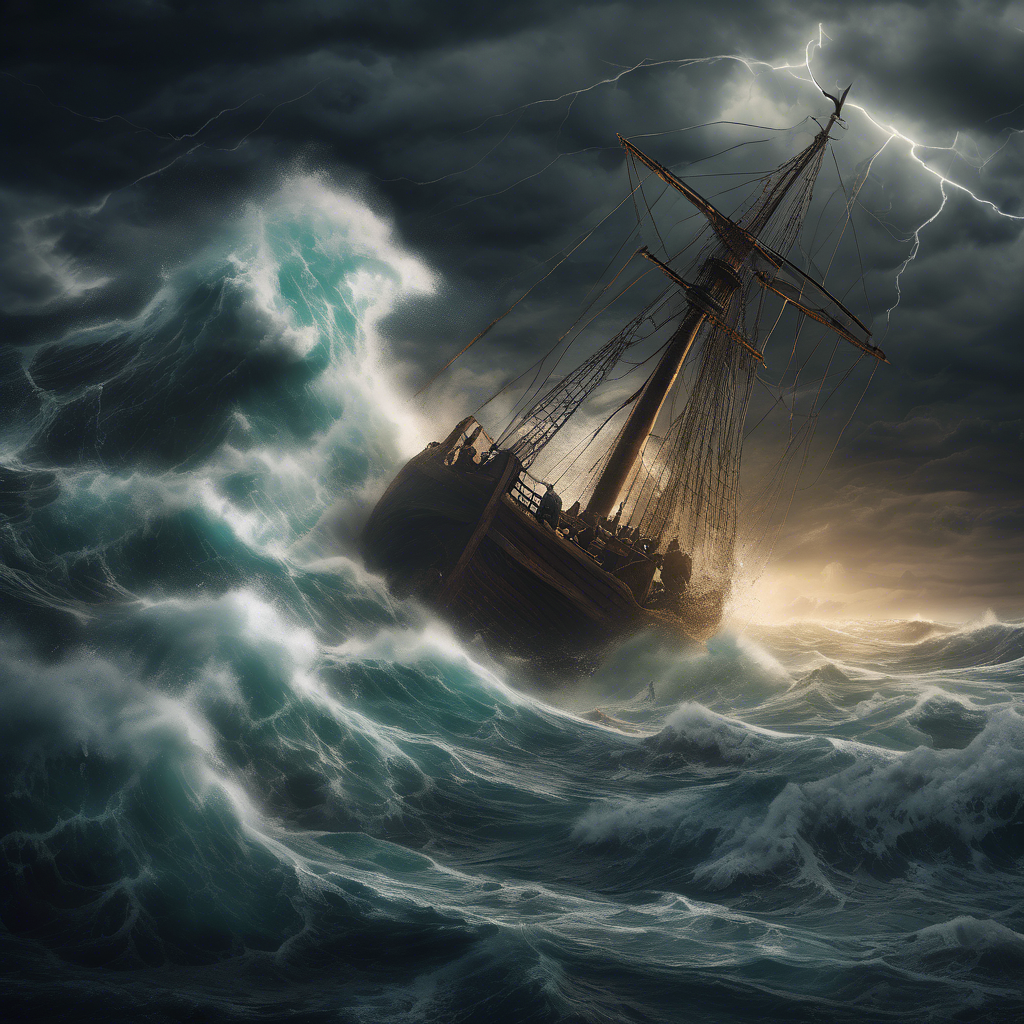 La tormenta y el naufragio – Hechos