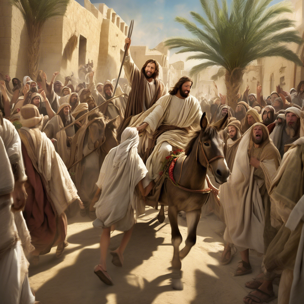 La entrada triunfal – Los 4 Evangelios