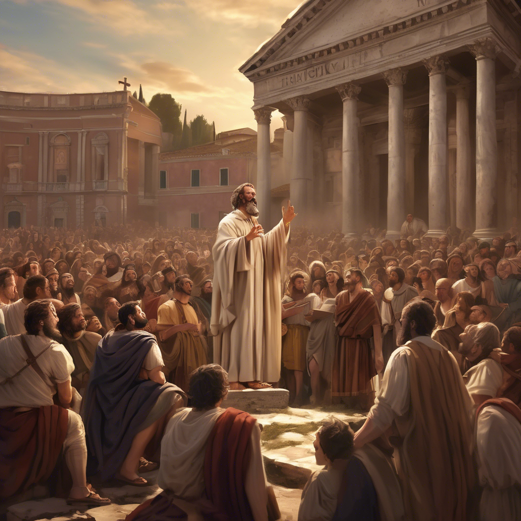 Pablo predica en Roma – Hechos