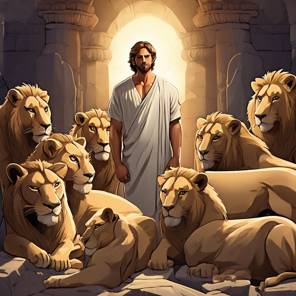 Daniel en el Foso de los Leones para Niños