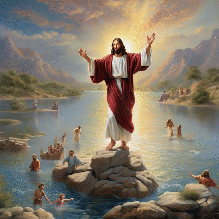Jesús Camina sobre el Agua para Niños