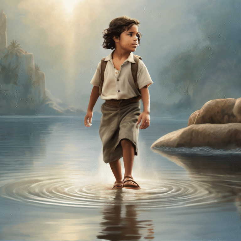 Pedro Camina sobre el Agua para Niños