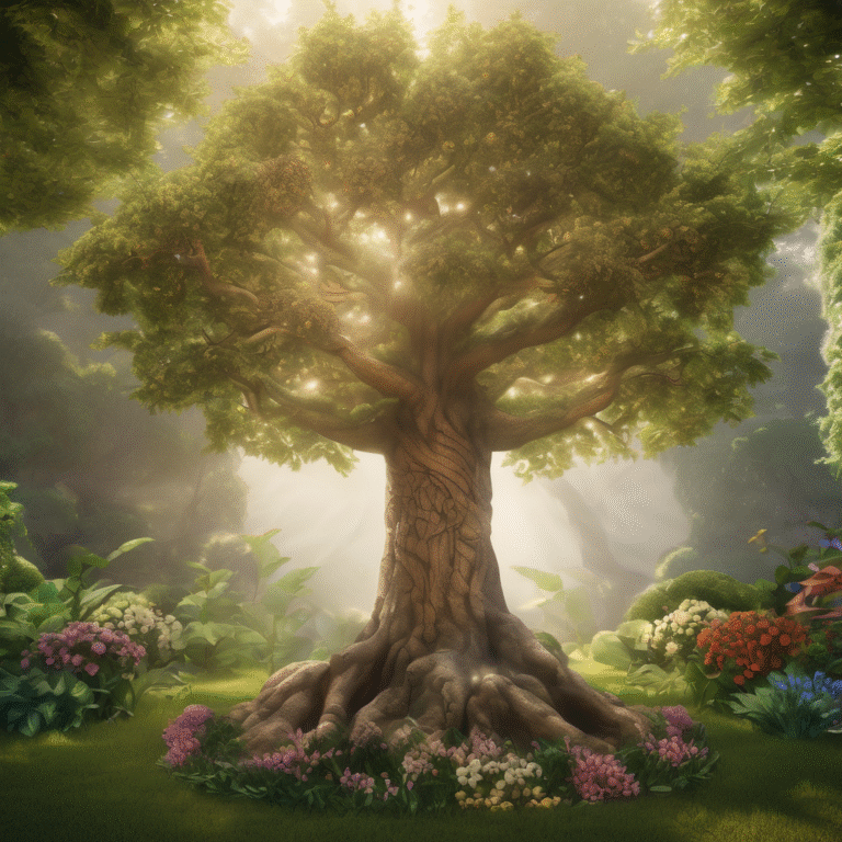 El arbol de la vida y el arbol del conocimiento que representan