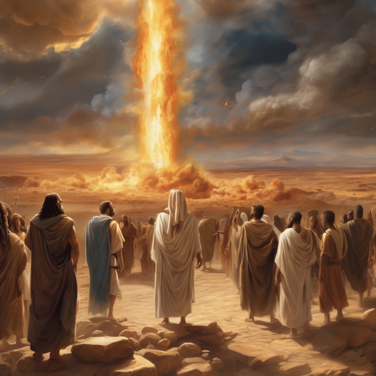 La columna de fuego y nube la presencia visible de Dios