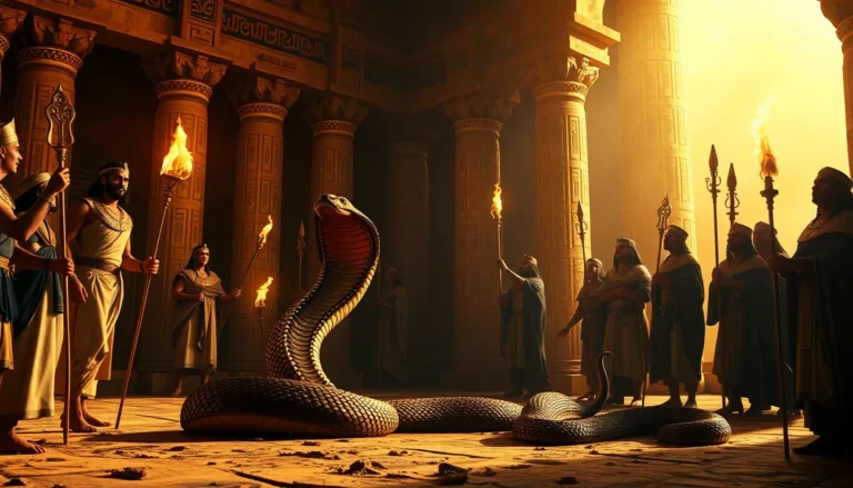 Milagro de la vara de Aarón convertida en serpiente explicado