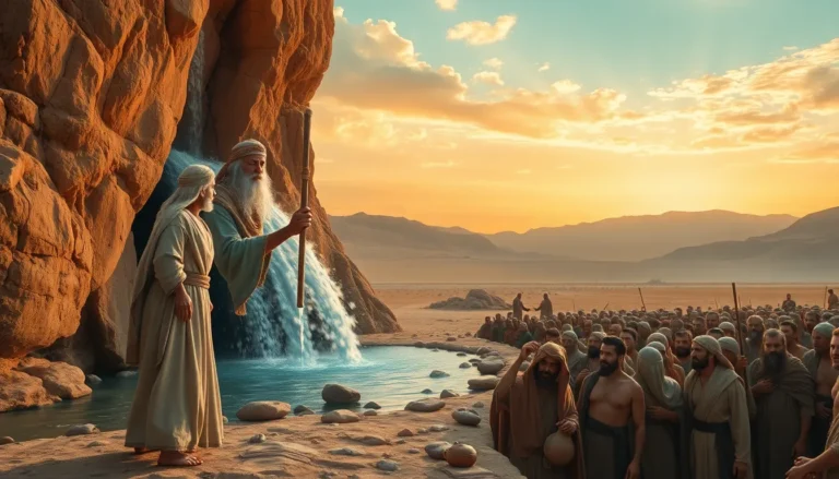 Agua de la roca en Horeb: El milagro de Moisés explicado