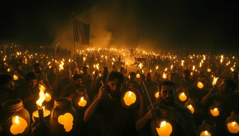 El ejército de Gedeón con antorchas y cántaros: Milagro bíblico