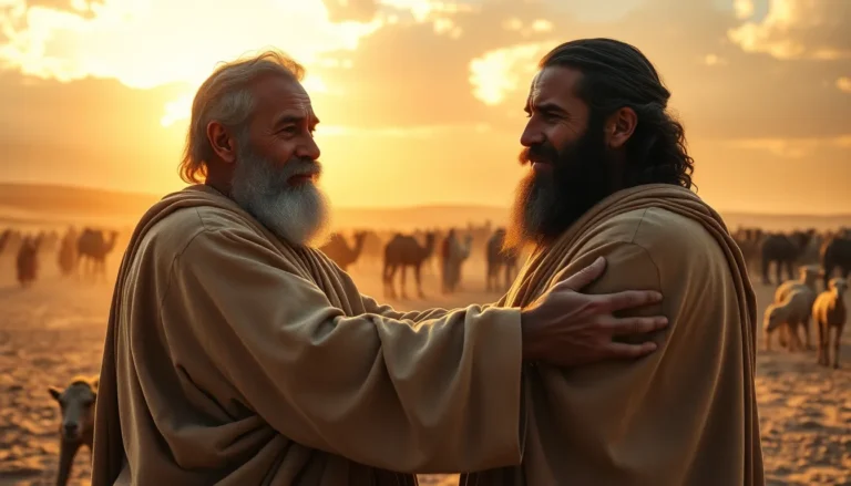 Jacob y Esaú se reconcilian: lecciones de perdón y familia