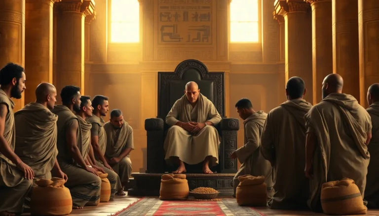 Los hermanos de José van a Egipto: fe, hambre y reconciliación