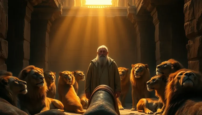 Daniel en el foso de los leones: Fe inquebrantable y milagro divino