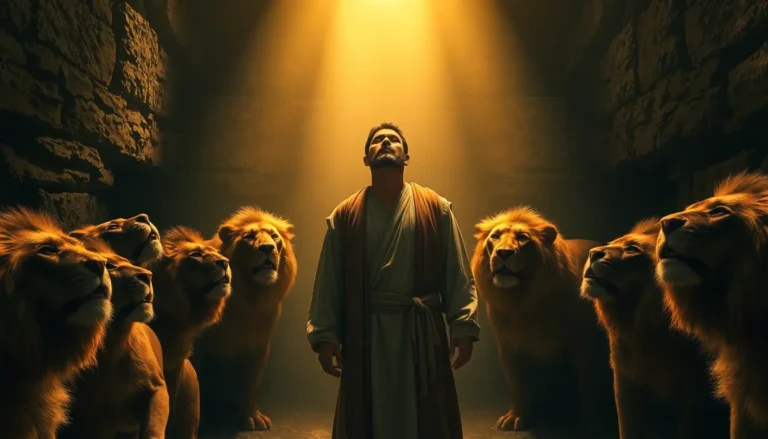 Los leones no dañan a Daniel: Fe y protección divina en el foso