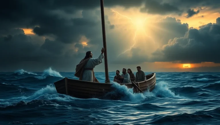 Jesús calma la tormenta: Poder y paz en medio del caos