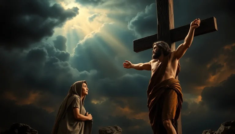 Jesús encomienda a Juan a su madre: Amor y cuidado en la cruz