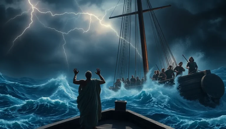 La tempestad en el mar: naufragio de Pablo en Hechos