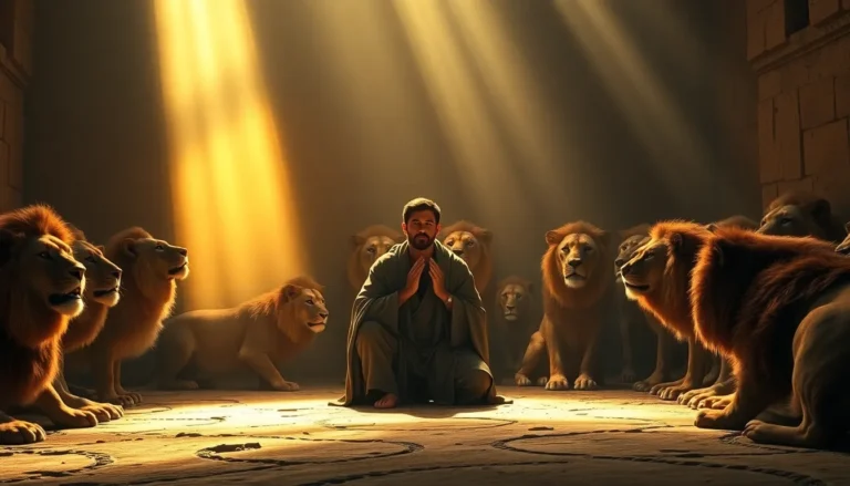 Daniel en el foso de los leones: fe inquebrantable y milagro divino